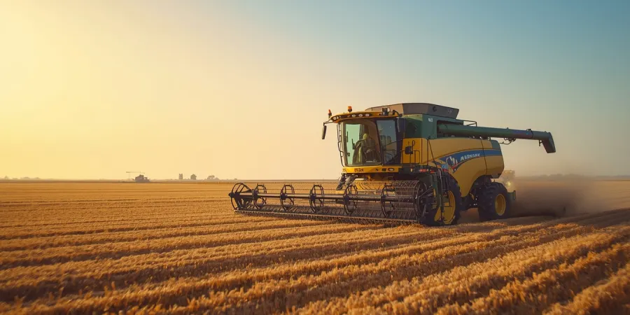 This picture shows Air conditioning system in use inside a combine harvester, ensuring operator comfort during harvesting in hot and dusty conditions.
