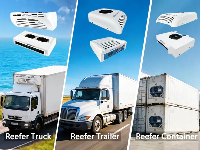 Vehicles Applications of reefer truck(transport refrigeration units)