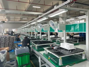 Inside the ACTECmax factory, showcasing the production process of high-quality parking air conditioners designed for vehicles.